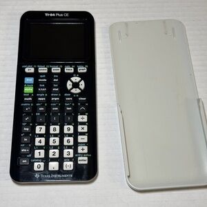 Texas Instruments TI-84 Plus CE Graphing Calculator Black White - No Cord